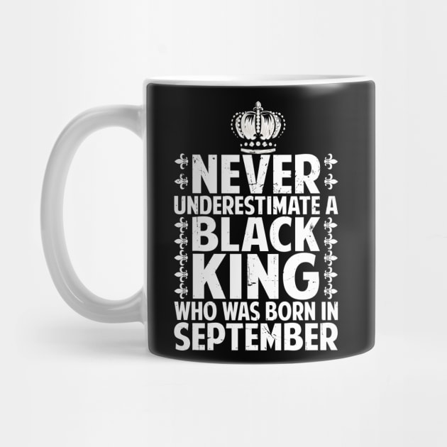 Afro American Black King Are Born in September  September Birthday by Pizzan